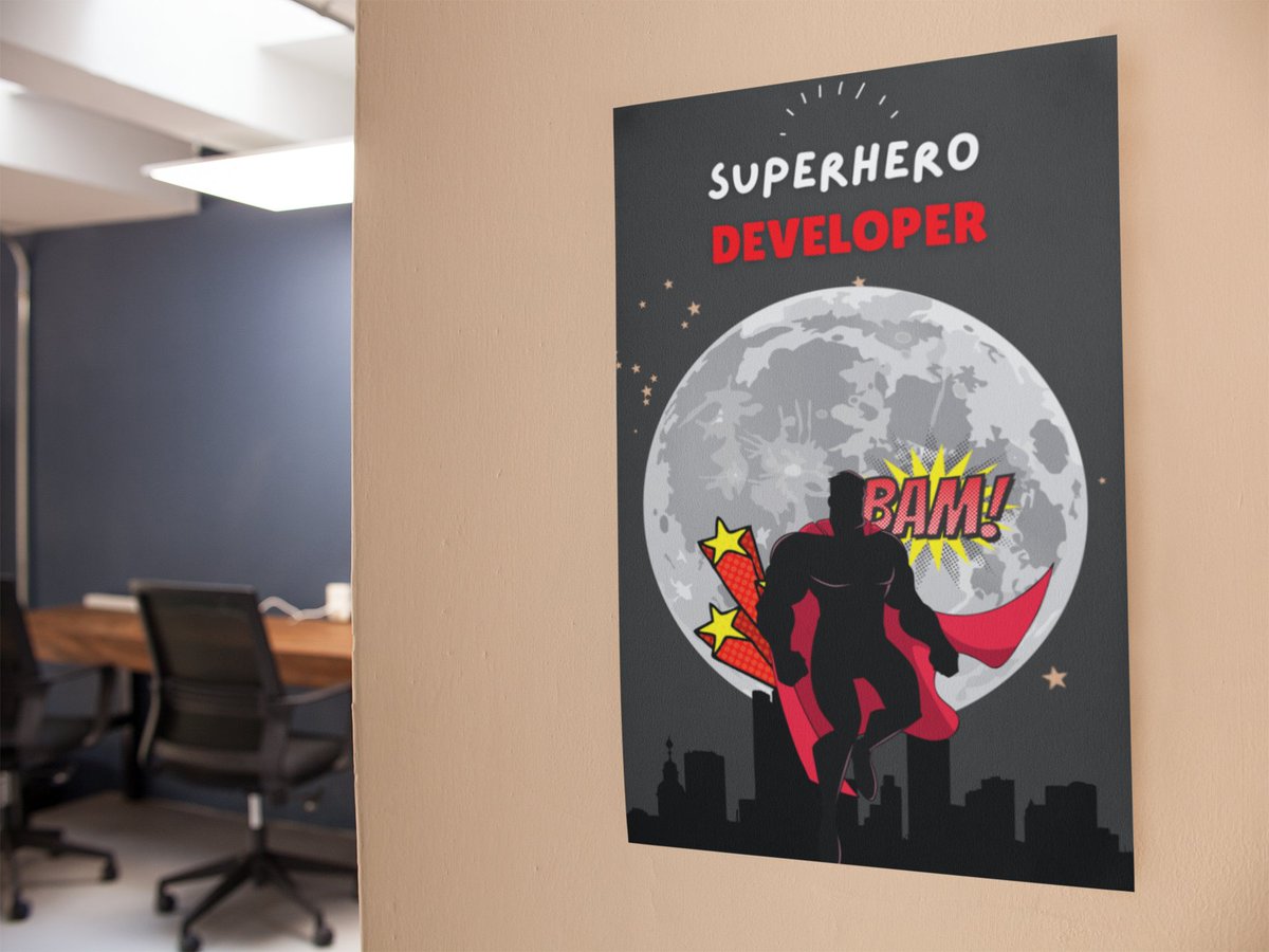 TheByteVibe's tweet image. Superhero Developer: A new poster is available in our shop!

bytevibe.co/products/super…

#SoftwareEgnineering #SofwareEngineer #Developer #Programmer #Coder #SDE #DevOps #Poster #Gift #Funny #posterdesign #posters
