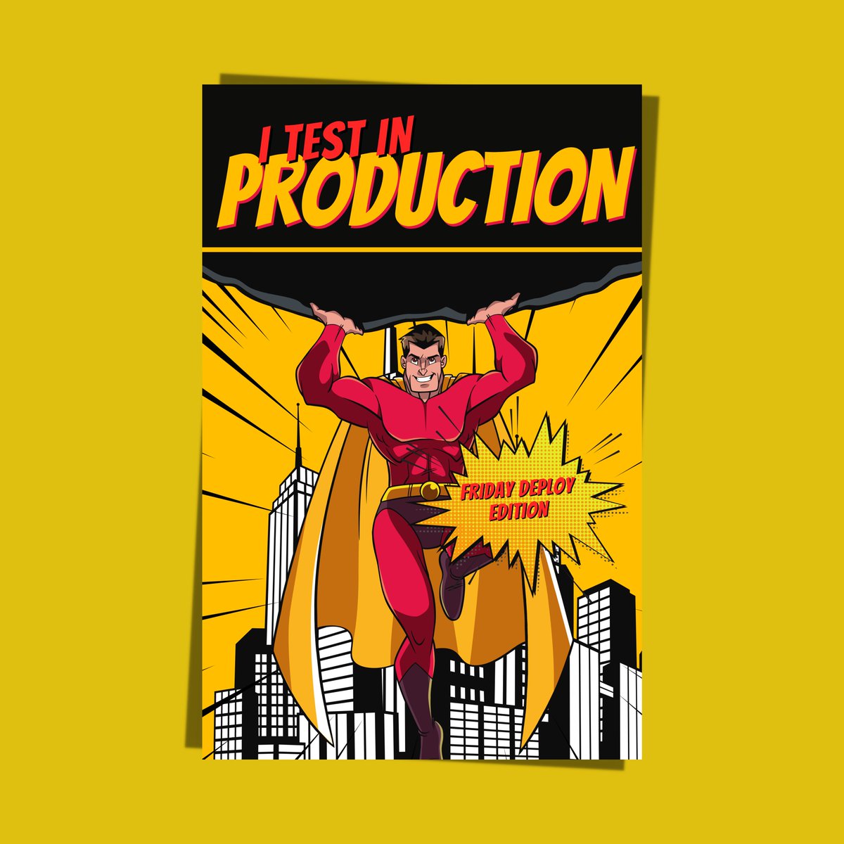 TheByteVibe's tweet image. I test in production - Friday Deploy Edition: A new poster is available in our shop!

bytevibe.co/products/i-tes…

#SoftwareEgnineering #SofwareEngineer #Developer #Programmer #Coder #SDE #DevOps #Poster #Gift #Funny #posterdesign #posters