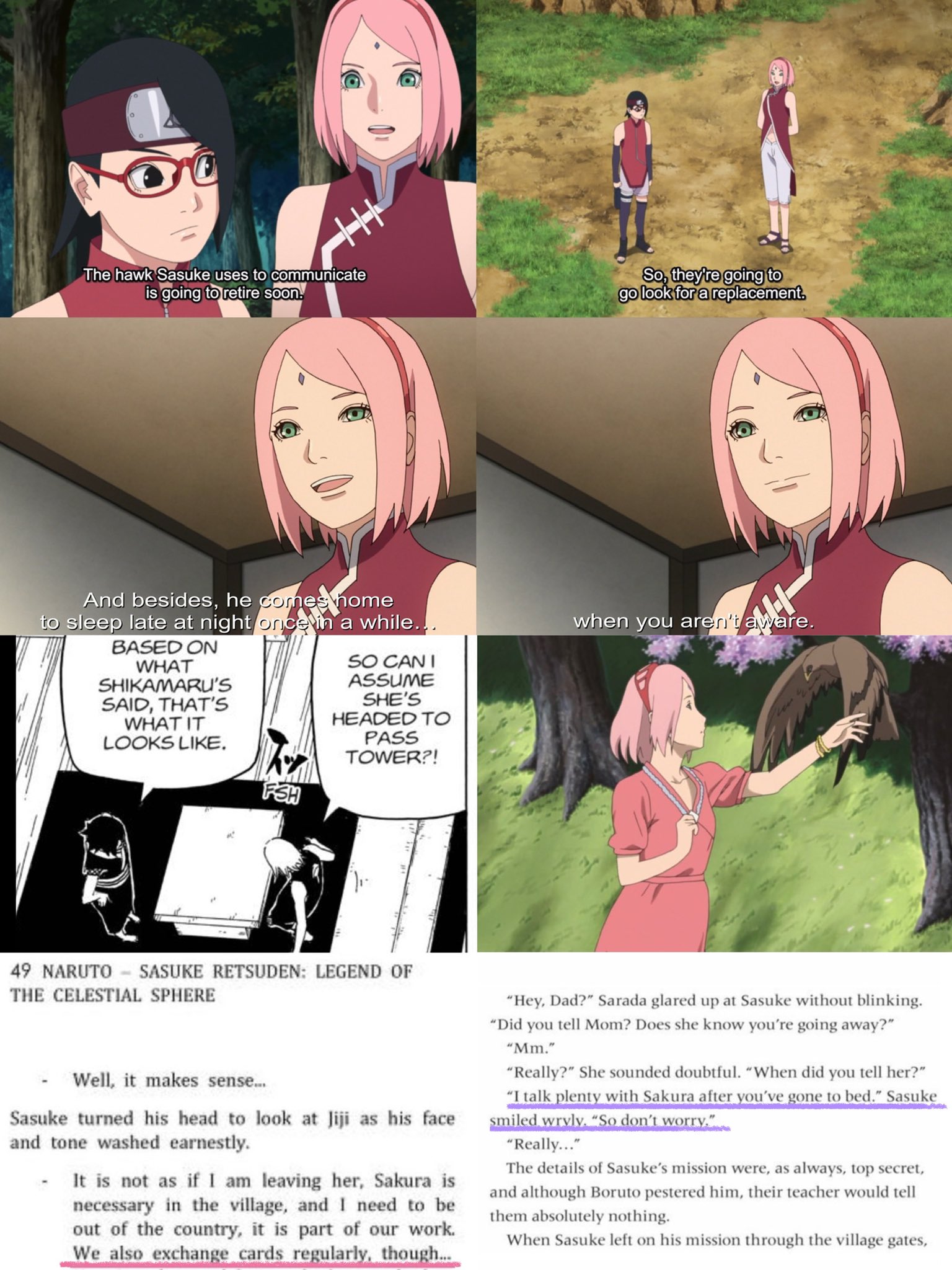 Cr Sasuke Retsuden Manga On Twitter New Sakura And Sarada Training 