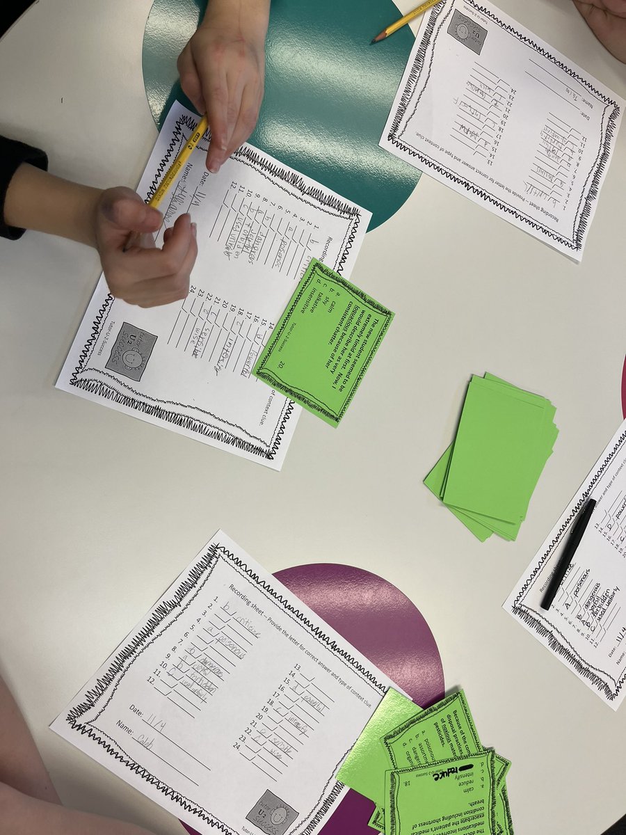 JLessway's tweet photo. Readers use teamwork to look for context clues to determine word meaning 📖 https://t.co/om01S1kWWI