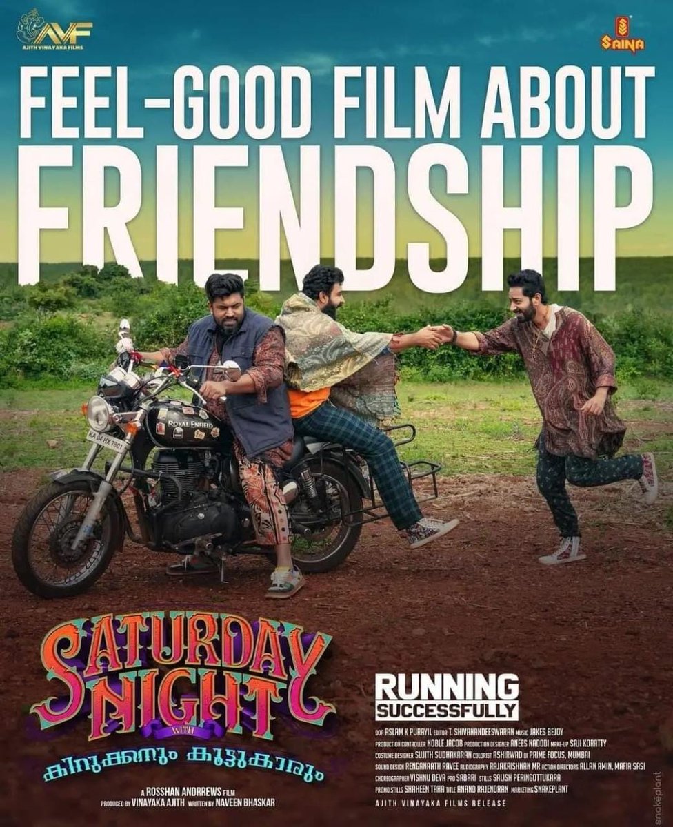 NtoeOfficial's tweet photo. Running Successfully 🥳
#SaturdayNightMovie
#NivinPauly https://t.co/V6zKzIkmUw