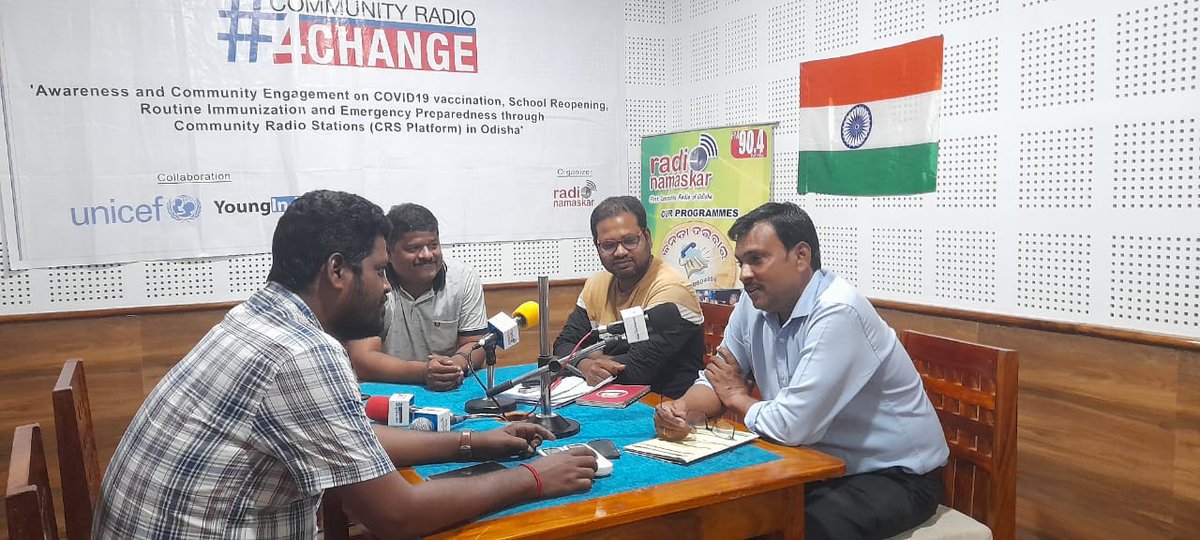 radionamaskar's tweet photo. Manoj Tripathy,DCPO,Puri; Ranjan Mallick,IIC Konark; Biswajit Swain,Sarpanch,Simili GP participated in panel discussion on Legal laws, provision&amp; punishments related to #childmarriage #communityradio #communityradio4change @UNICEFIndia @YoungIndiaIN @chillsugata @ShahAnsariLive https://t.co/vnSl6IUJfe