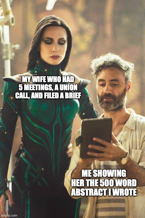 being married to a lawyer who does real work is humiliating.