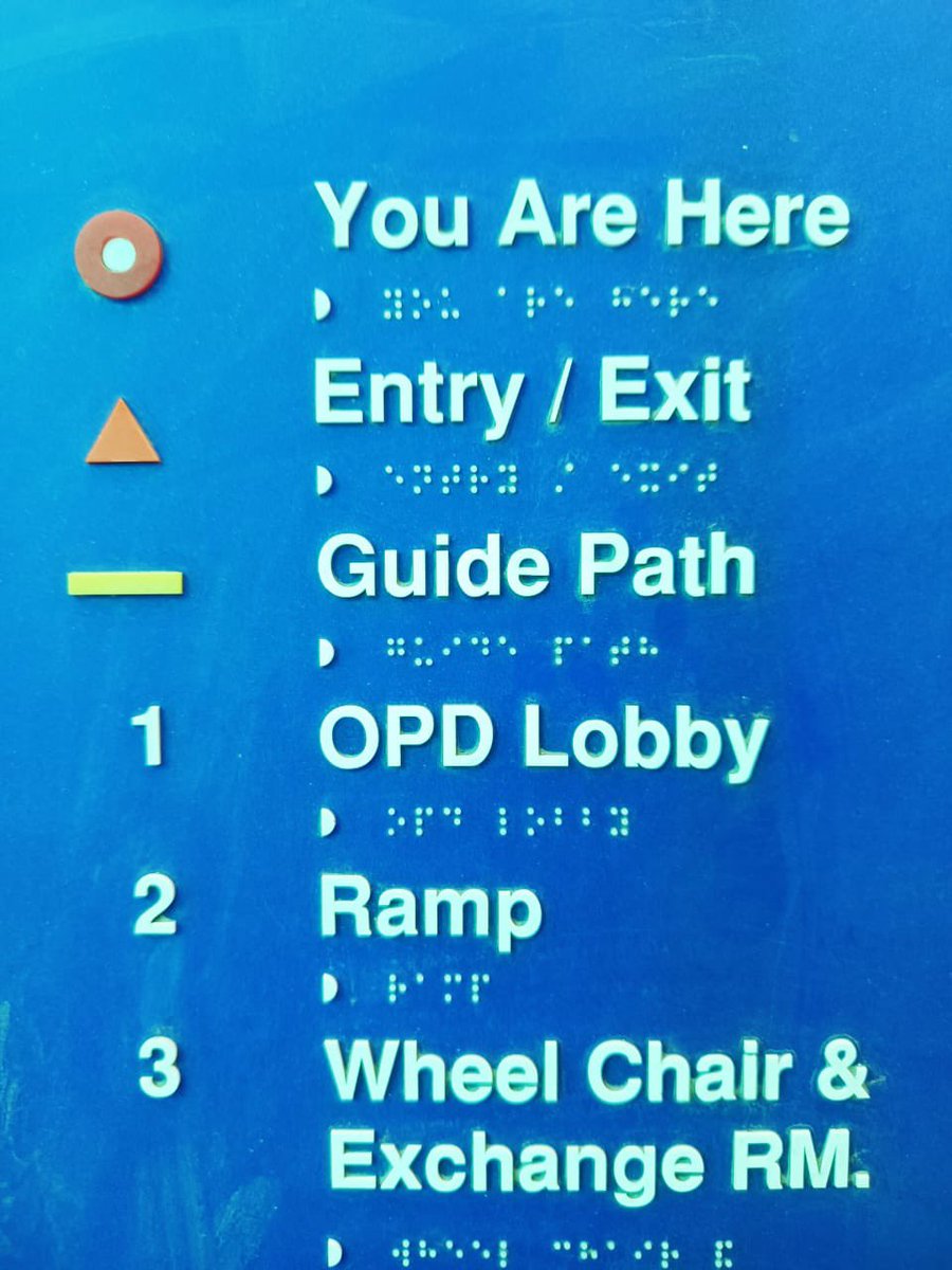 AshokeR25144708's tweet photo. Great initiative at Pt. Madan Mohan Malviya DH #Delhi. 

The #hospital has put up installations like braille signs at the entrance to help visually impaired people to navigate their way independently to access the services. Visitors and patients feel more welcomed!
#NHM15thCRM https://t.co/Hy3ekVMnPt