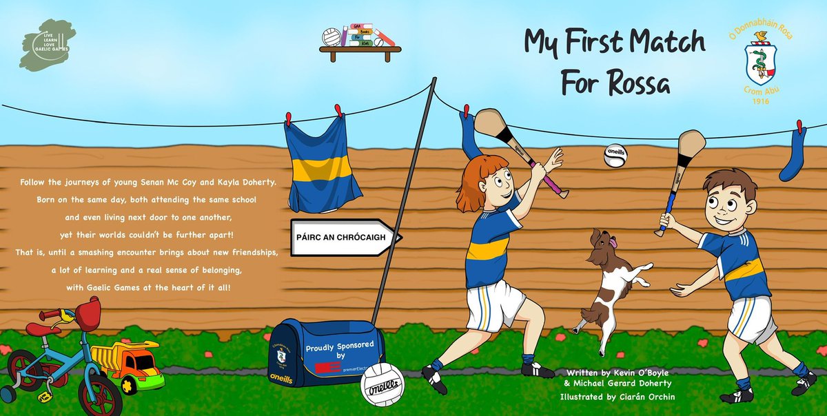 RossaGACBelfast's tweet photo. Rossa’s very talented illustrator Ciaran Orchin has personalised his book for Our club. It can be ordered online at the link below. Books target age is about 4-8yrs. 

https://t.co/3YdxPtgfJk https://t.co/935Gr4E6z4