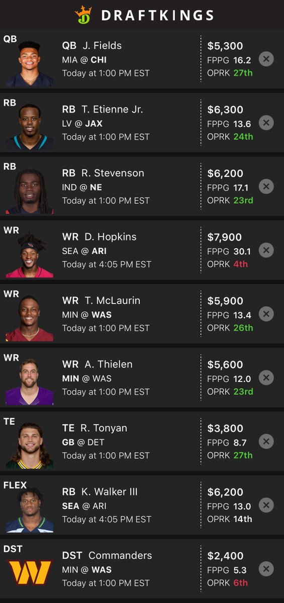 UpTheAnte813's tweet photo. 🚨 DRAFTKINGS $50 SINGLE ENTRY 🚨
#Draftkings #SingleEntry #NFL https://t.co/kImQ4QpvYa
