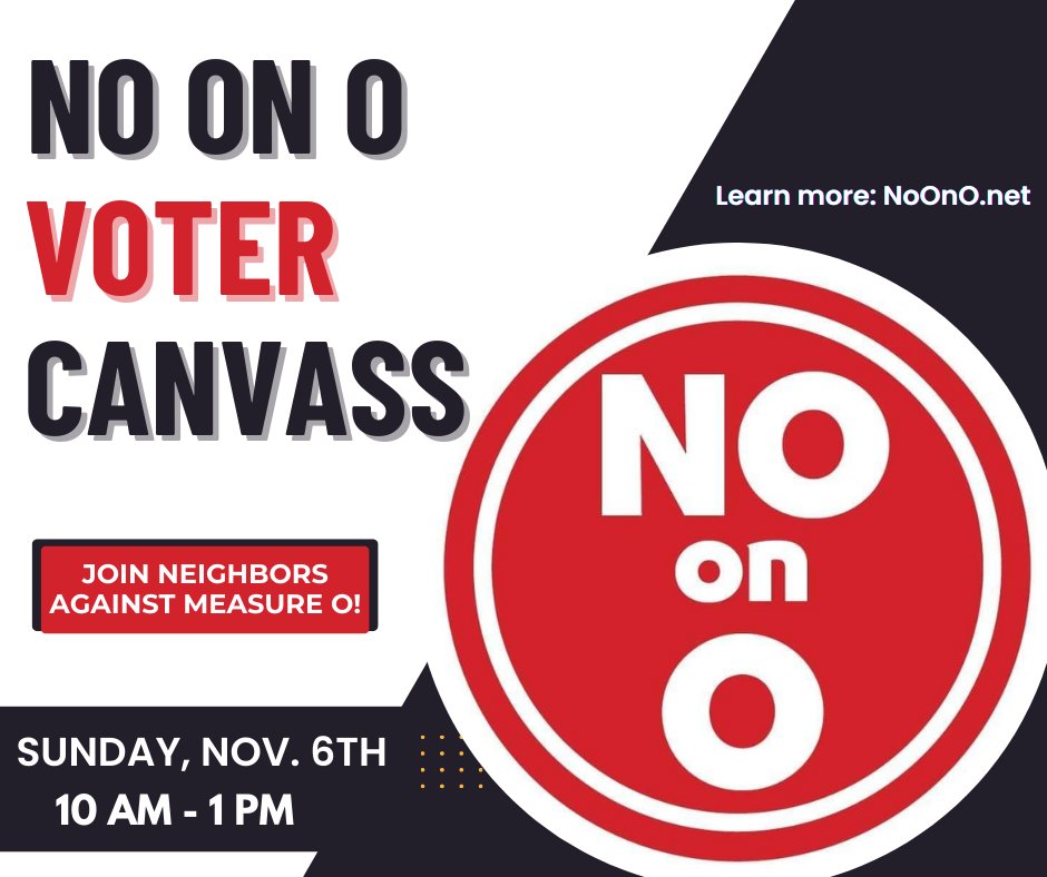 TODAY: Join us at Organize Sac at 10 a.m. to knock on doors and let folks know that Measure O is bad for Sacramento!

Sign up here: mobilize.us/noono/event/54…