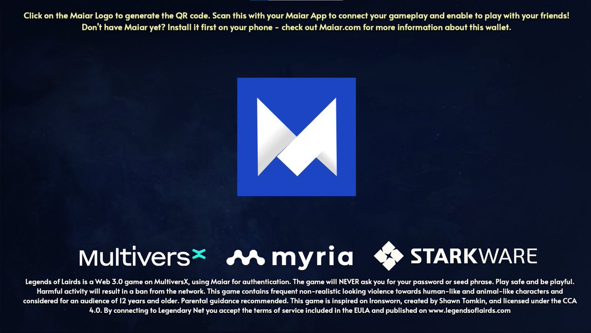 Guess we are almost ready to play on #LegendsofLairds in the #multiversx - powered by @ElrondNetwork <a href="/Myria/">Myria | The web3 gaming platform</a> <a href="/StarkWareLtd/">StarkWare 🐺🐱</a>. Make sure you have <a href="/getMaiar/">X Portal</a>. The upcoming month - daily updates with new content. Maps, weapons, beasts, quests! FREE
#ttrpg #web3 $eth $elol $egld #p2e