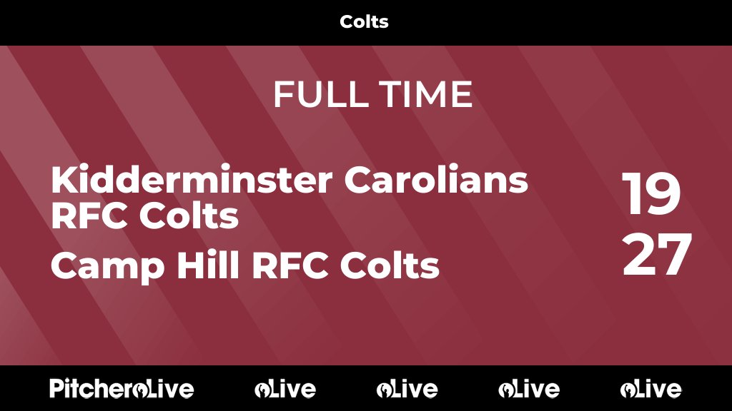 CampHillRugby's tweet photo. FULL TIME: Kidderminster Carolians RFC Colts 19 - 27 Camp Hill RFC Colts
#KIDCAM #Pitchero
https://t.co/a5kOqvH2Uh https://t.co/C8dDJ1GfGQ