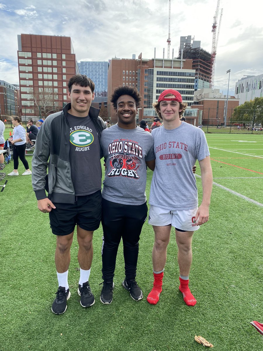 _Luke_Stuart's tweet photo. Thank you @RugbyMic @OSUrugby for a great visit! Great atmosphere and two wins! Great to reconnect with @SEHS_Rugby teammates @FairfIan and @_jerry_41 https://t.co/porV2ieOBQ