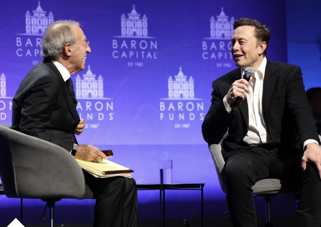 gailalfaratx's tweet photo. Hope you’re having a nice weekend 💜
I wanted to record the parts of this talk @elonmusk had with Ron Baron specific to Tesla.
When I went through the interview, I found out it was packed with lots of good information. 
Hope you enjoy it  ⚒️🔋☀️
https://t.co/lVVMnRYqR2 https://t.co/FfTZtL9OMj