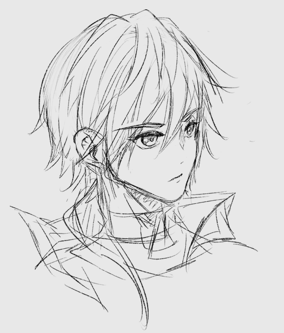 相方にろれおの顔が描けねぇ!!と泣きついたらコーチングしてくれたの図。ちょい似た気がする。 
