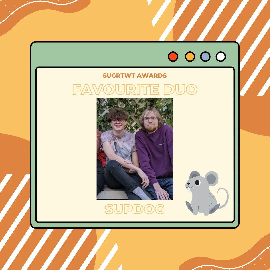 Sugrtwt_'s tweet photo. Some things never change, Supdog wins favourite duo for a second year in a row! https://t.co/sqZO8tcs67