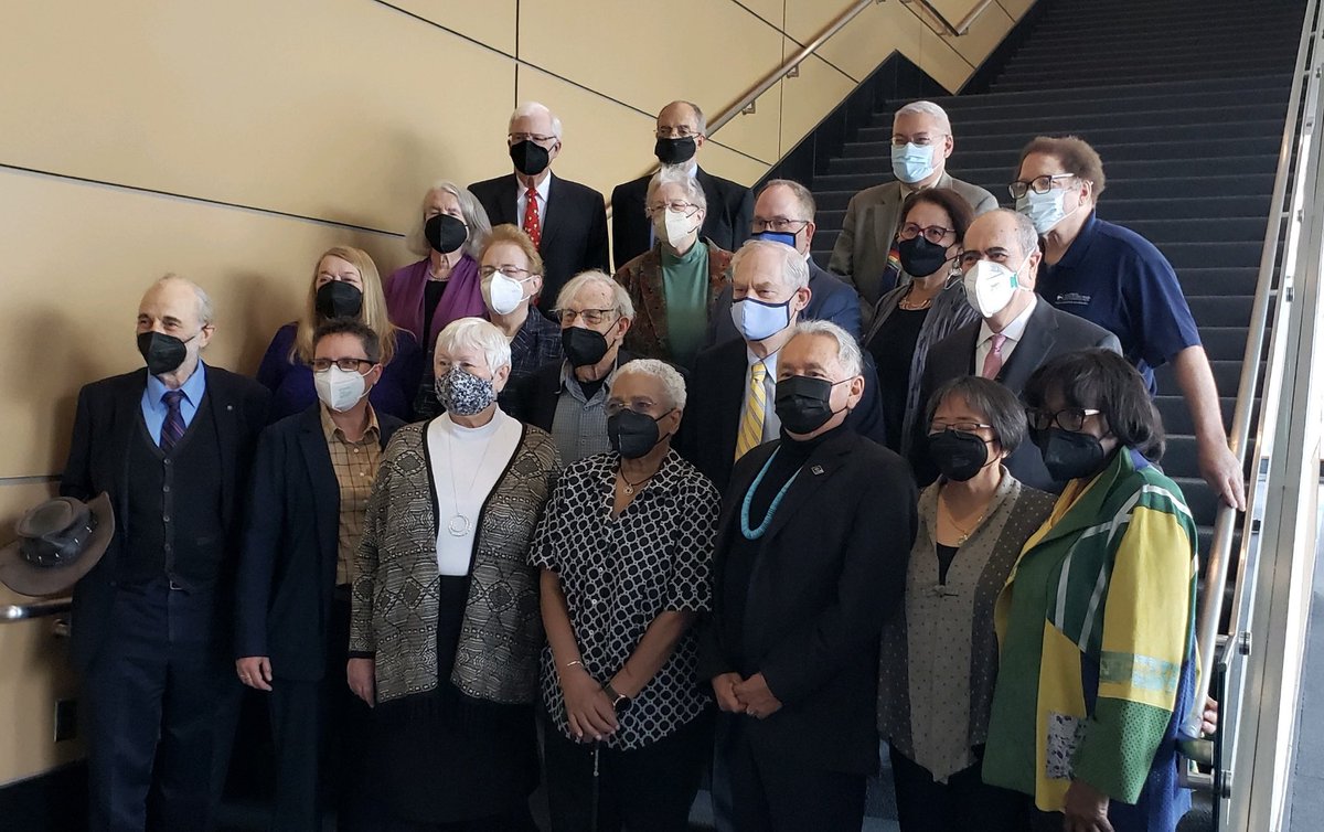 DKWpublichealth's tweet photo. Past presidents @PublicHealth @APHAAnnualMtg in Boston celebrating #APHA150Years #APHA2022 @apha_mch @aphamh @ih_section @APHAEnvironment @MAPublicHealth https://t.co/gwqtIDTMQh