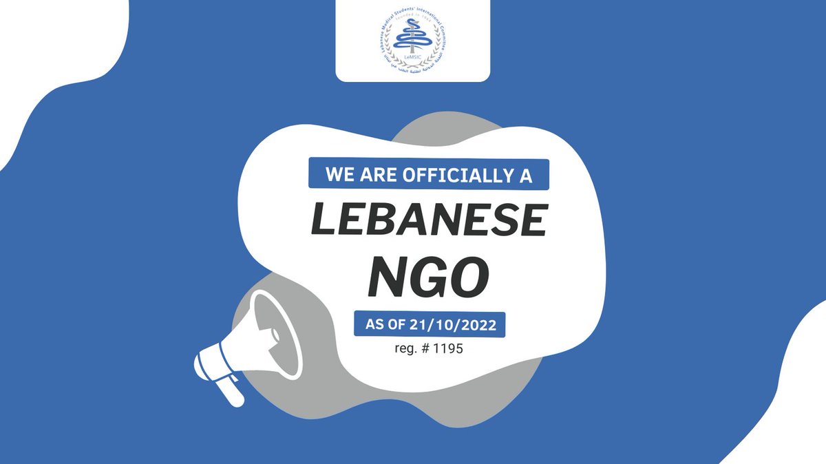 LeMSIC (@lemsiclebanon) on Twitter photo On 21/10/2022, LeMSIC officially became a registered Lebanese NGO (reg. # 1195). This will allow us to better serve Lebanese medical students and the Lebanese community as a whole! 🔥🎉 #NGO #Lebanon #Sustainability On 21/10/2022, LeMSIC officially became a registered Lebanese NGO (reg. # 1195). This will allow us to better serve Lebanese medical students and the Lebanese community as a whole! 🔥🎉 #NGO #Lebanon #Sustainability