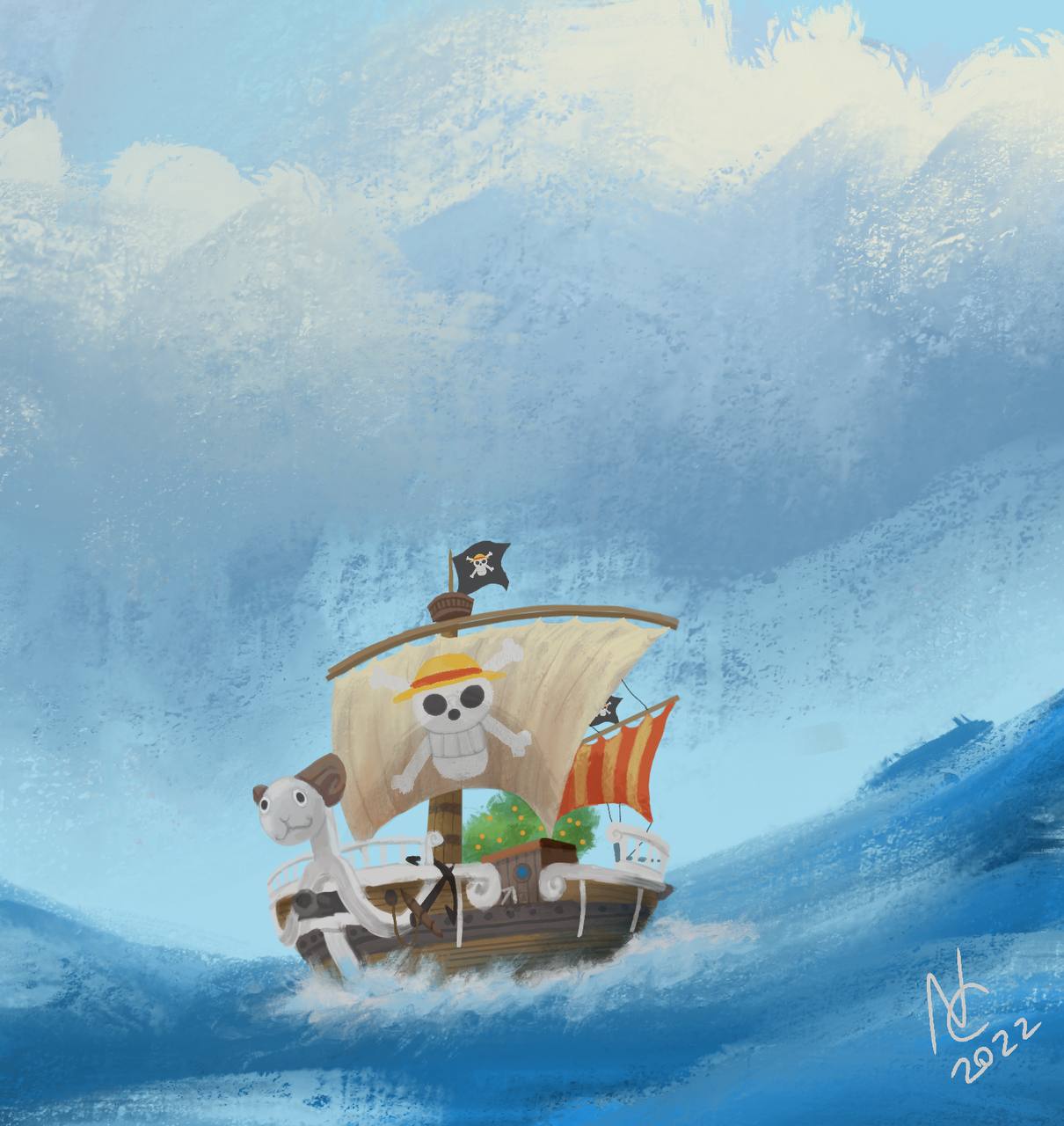 One Piece - Going Merry . . . . . . . . . . . . . . #onepiece