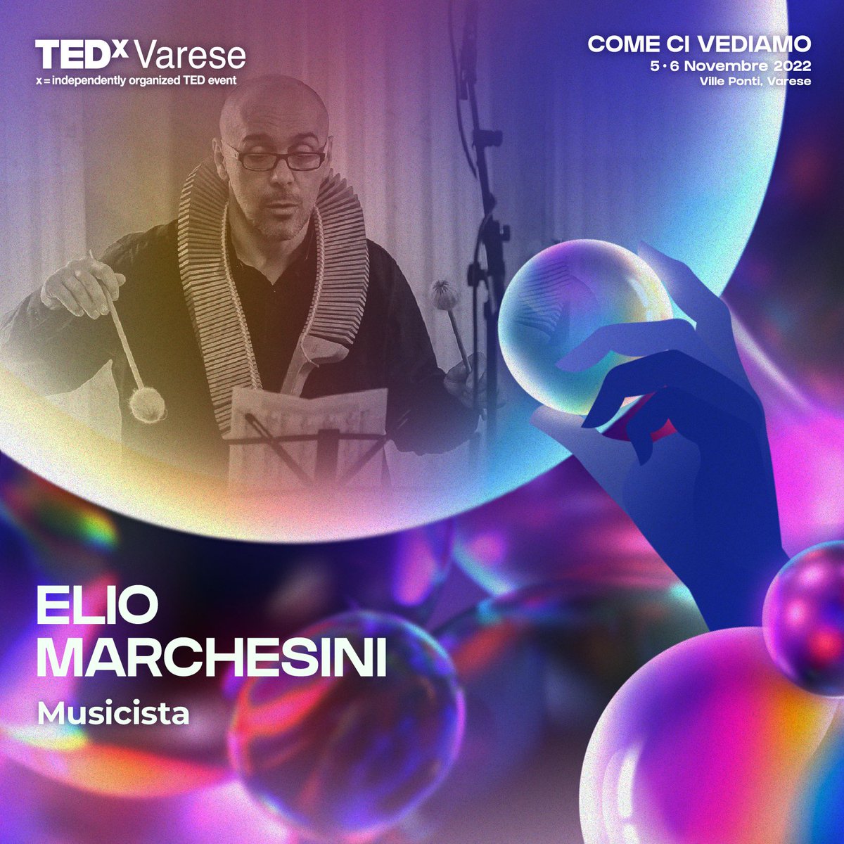 Il battito cardiaco: anche la vita può essere espressa con un suono. Questo per dimostrare che ruolo primordiale abbia la musica. Allora non può che essere Elio Marchesini, musicista dal vastissimo repertorio, a parlarci della nostra relazione con la musica. #TEDxVarese