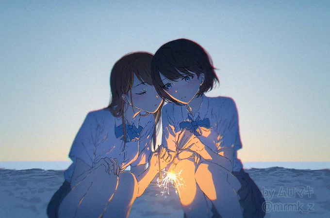 76日目線香花火#100日チャレンジ #100日百合チャレンジ 