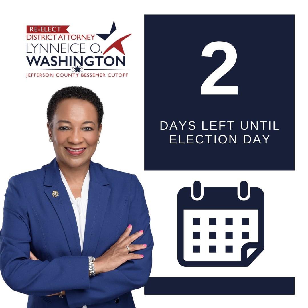 jeffcobessda's tweet photo. We are just two days away from the 2022 General Election, are you ready to vote? Here's a voter checklist to ensure you are. 

✅ Find your polling location
✅ Bring your I.D. to the poll
✅ Know your candidates
✅ Your Voice

#KnowTheLaw #DA #DistrictAttorney #keepDAWashington https://t.co/86RHFiEIuj