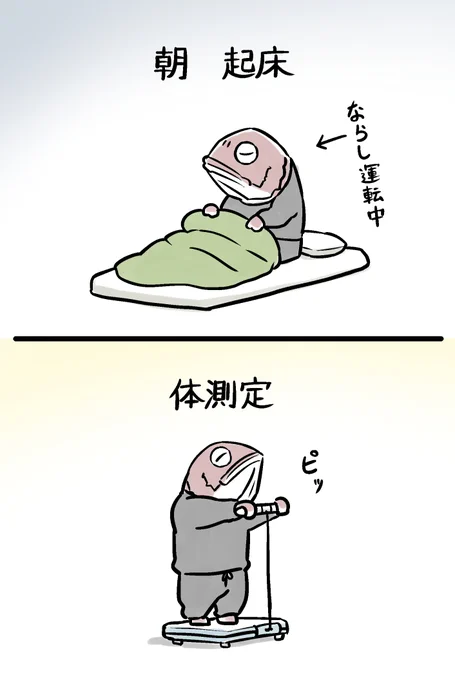 1日の中で1～2㎏くらい変動するので、値そのものは気にしていません。重要なのは中～長期間の「変化」です。(詳しくは次回にて)
#ダイエット 