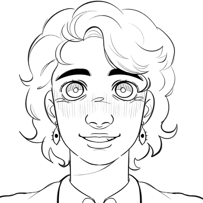 Trying to make ocs this is Chris Redwood (idk that name just came to me) he likes reading . I need opinions on him 