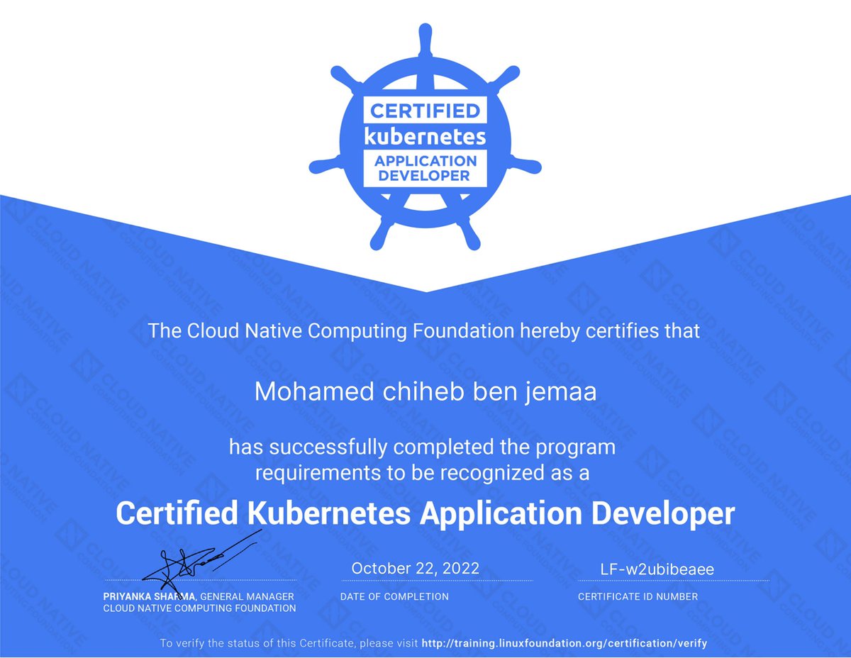 mcbenjemaa's tweet image. I renewed my kube certificates. Passed the CKA &amp;amp; CKAD in 24h, without preparation 😅, How Amazing 🤩.  Experience make a lot of difference 💪