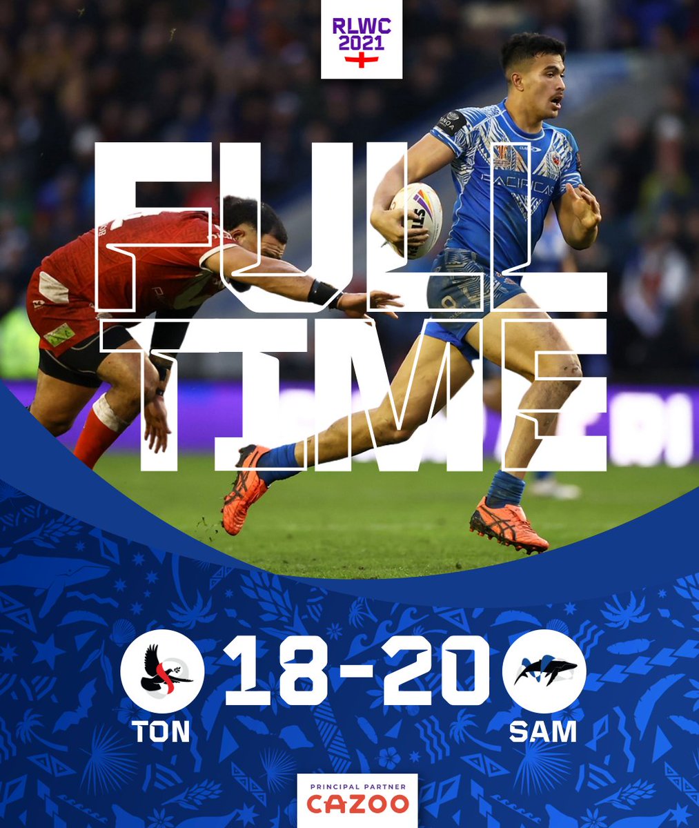🇼🇸 BREATHLESS

Samoa win a thriller and reach their first ever RLWC semi-final

#RLWC2021 | #SAMTON