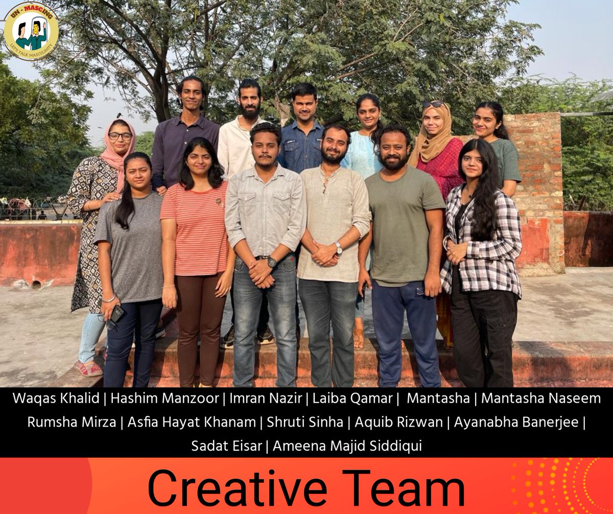 un_mascing's tweet photo. Meet the @un_mascing
team.
#masculinity #unmascing #toxicmasculinity #unlearn #detox #breakingstereotypes #mentalheath #awareness #men #india #culture #learnings #training #lessons #believe https://t.co/kuuarF7wuR
