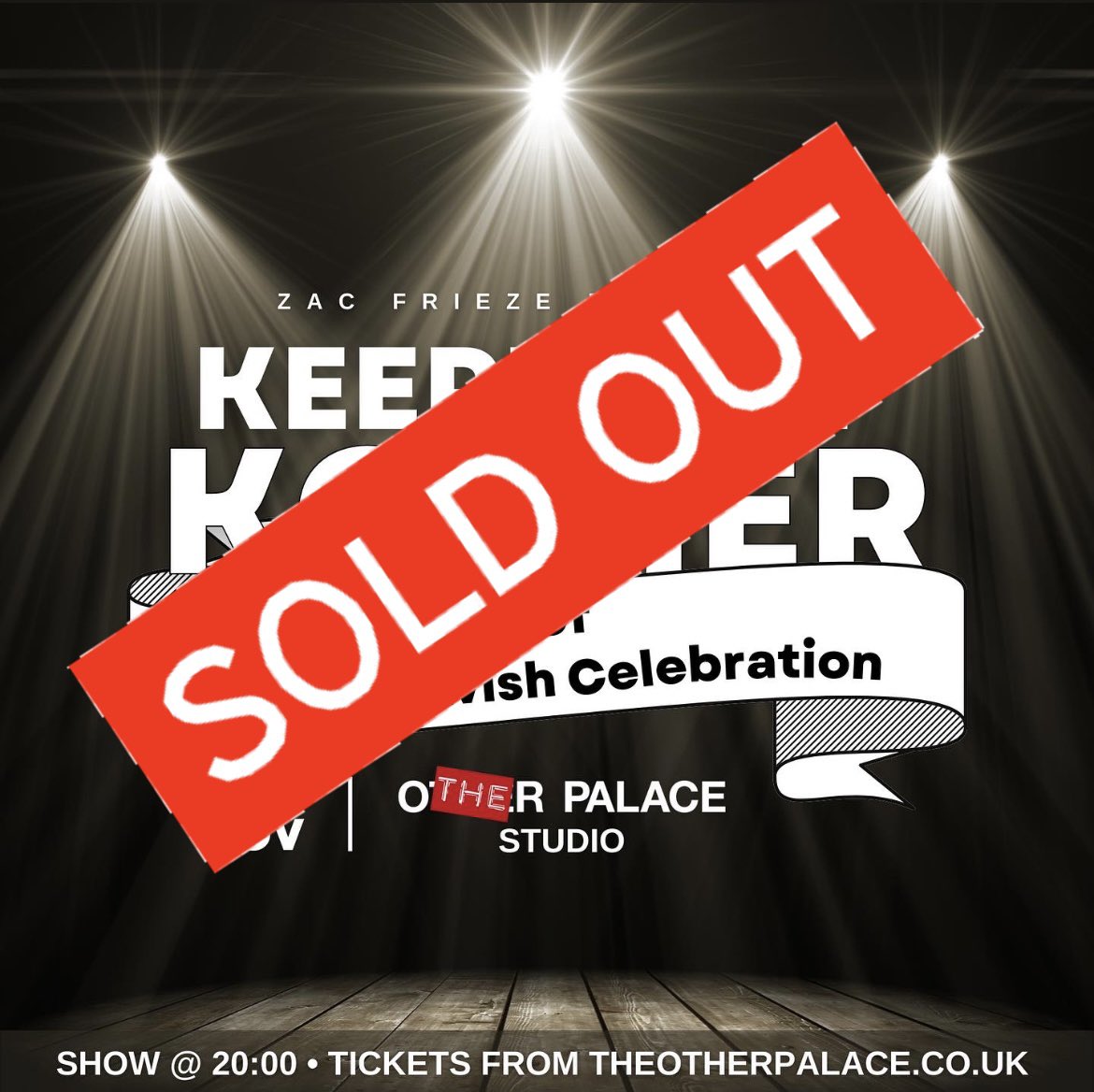 I AM SO SHOCKED! 
Thank you thank you thank you. 
I’m so excited to have so many people join us for what will be an evening full of stories, memories and family.
Keep an eye out this week as a few standing tickets might be released!❤️

theotherpalace.co.uk/keeping-it-kos…