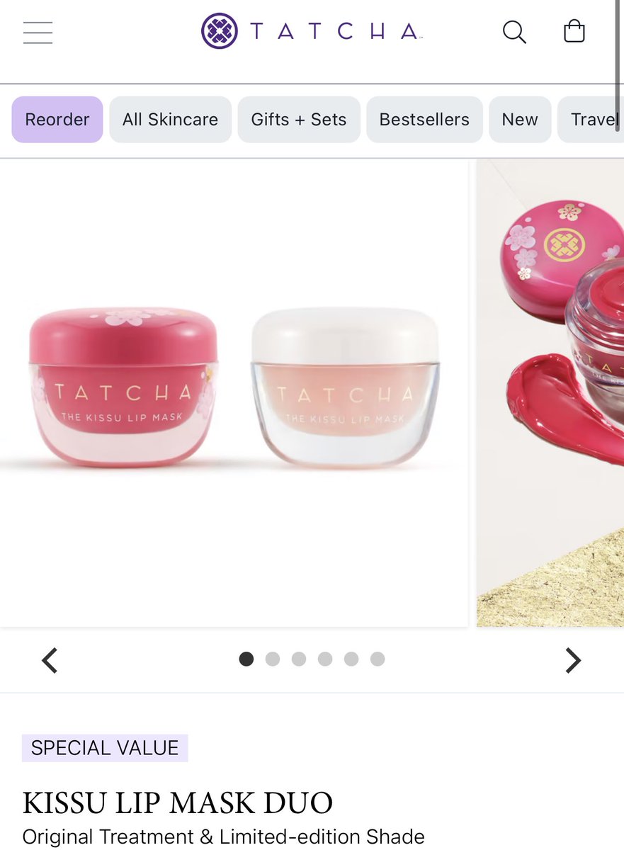 Just ordered this! @tatcha_v , this stuff literally saves my lips with the changes of weather and I can’t wait to try the plum! 😍💖