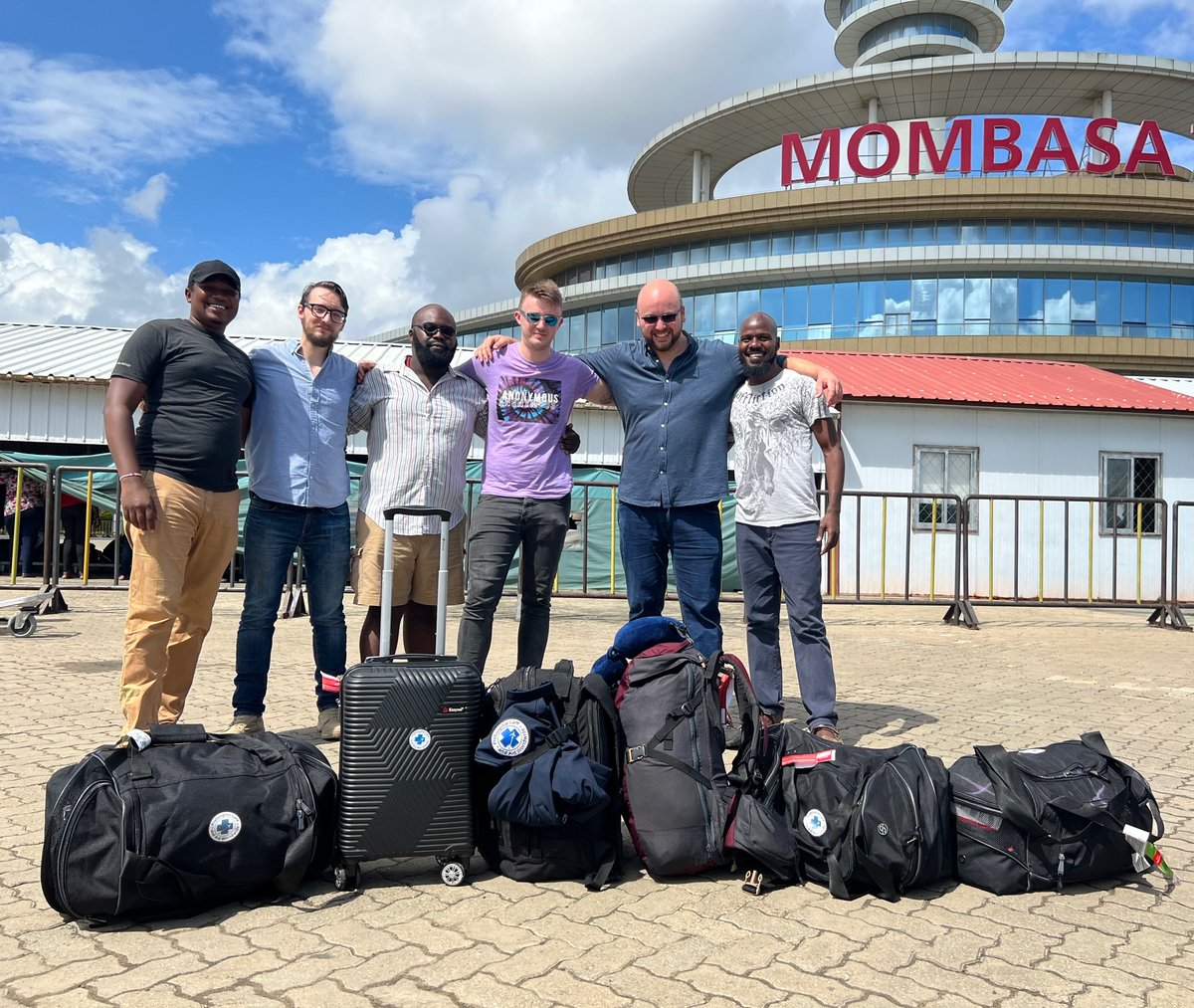 After travelling 28hrs, across two continents in various modes of transport. Our paramedic team have arrived in Mombasa ready to begin our first International Medical First Responder programme tomorrow morning. @phcaw for updates 👍