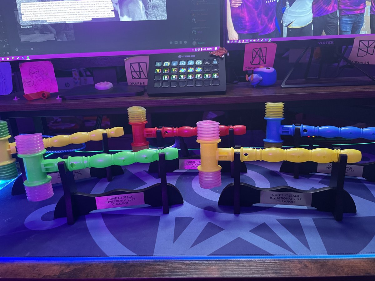 TheContentStack's tweet image. The Content Stack Invitational is live!! Who will bring home the Squeaky Hammer?
twitch.tv/thecontentstack

Join us in raising money for @k9sforwarriors, The donation link is support.k9sforwarriors.org/site/TR?team_i…