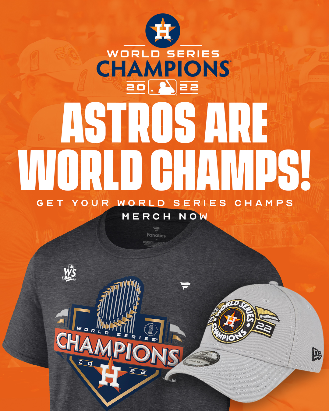 Houston Astros 2022 World Series Championship gear, get yours now