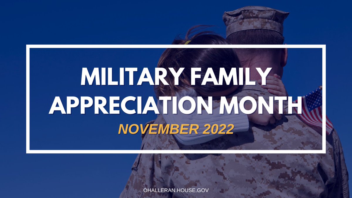 November is #MilitaryFamilyAppreciationMonth. The families and loved ones of our veterans and active-duty servicemembers are the embodiment of strength, resilience, and courage; words cannot express our gratitude for their immense sacrifices.