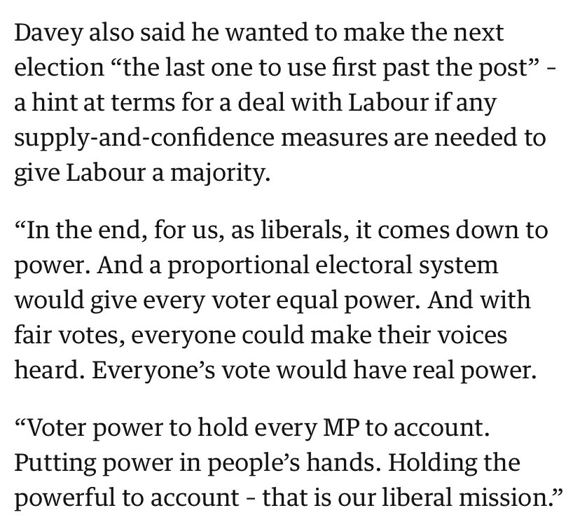 SallyYalden's tweet image. Thank you @EdwardJDavey.
The next GE will be the last one to use FPTP. 🤞🙏
#MakeVotesMatter
#PR
#ElectoralReform
#Hope
#OurFuture