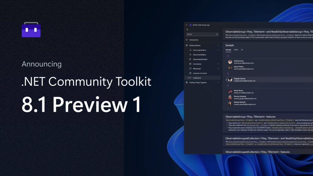 dotnetdevs_io's tweet image. Announcing @dotnet Community Toolkit v8.1.0 Preview 1
_________________
devblogs.microsoft.com/dotnet/announc…
// @SergioPedri
#dotnet #toolkit #netdevelopers
