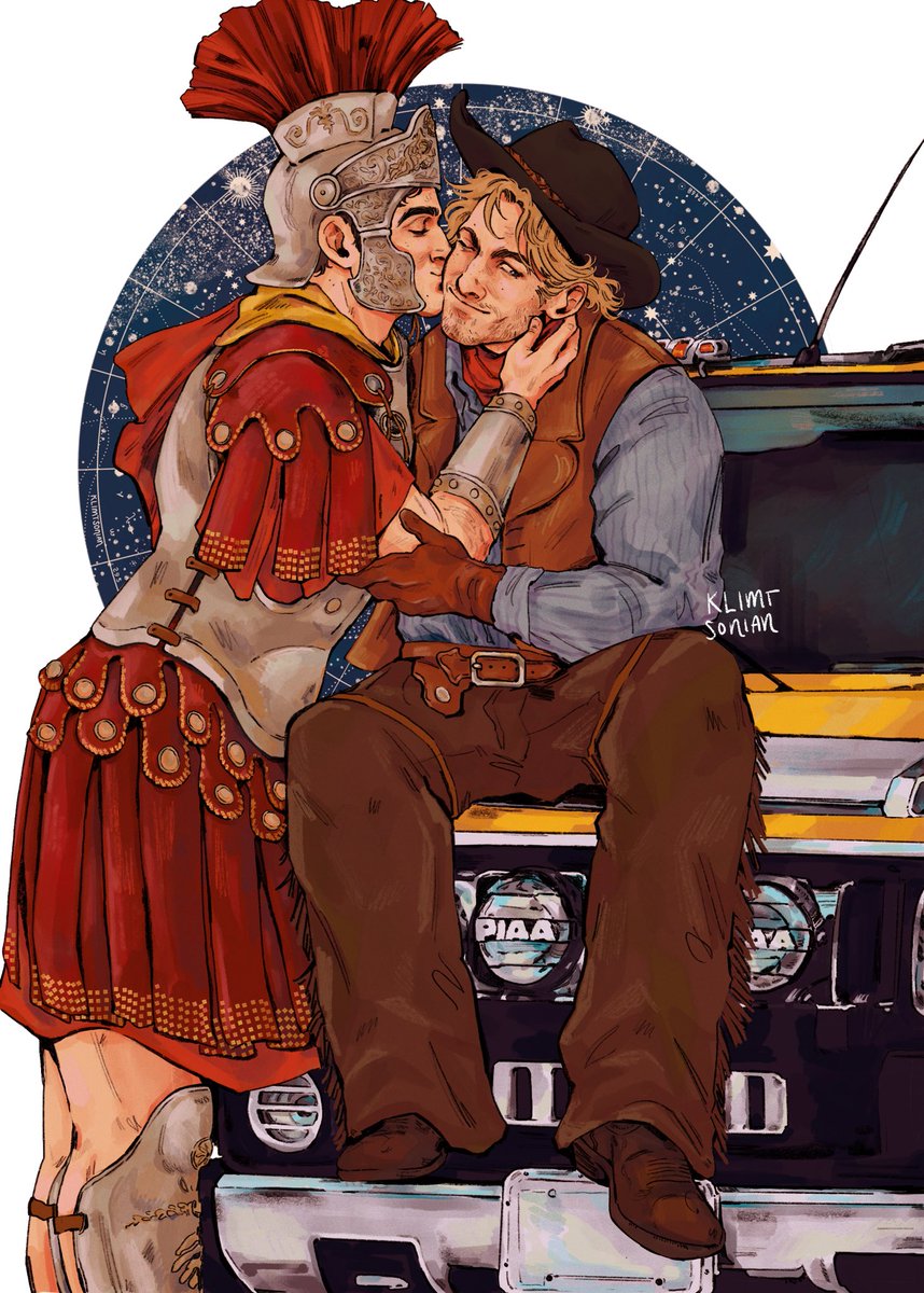 I reckon this town IS big enough for the two of us 😳💕‼️

The first of two of my pieces in <a href="/NATMzine/">NATMzine | Sales ended</a> !! leftover sale is happening now!! 🤠✨