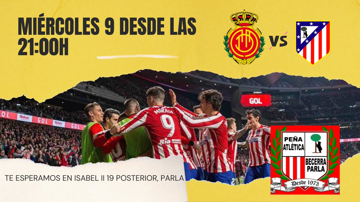El miércoles nos despedimos de La Liga durante un tiempo, te esperamos para animar al equipo. Todos JUNTOS podremos revertir esta situación 😩

TE ESPERAMOS 🔴⚪️

#ForzaAtleti