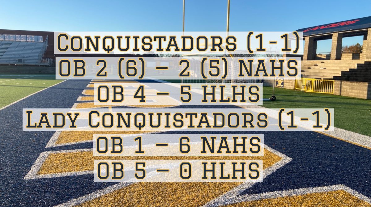 OB_Soccer0's tweet photo. After an exciting opening match week, your Conquistadors both sit at 1-1 to start the regular season. https://t.co/HbE1GTxGxm