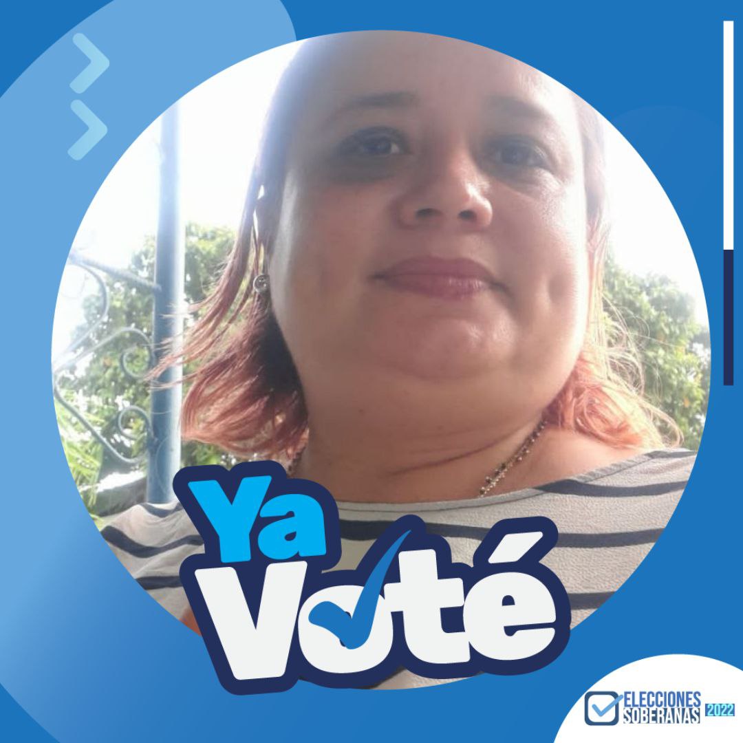 Listo ya ejercí mi derecho ciudadano.

#EleccionesSoberanas2022 
#TropaSandinista