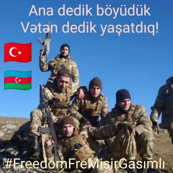 Misir Qasımlı üçün susma sənin ona can borcun var unutma!#FreedomForMisirGasimli
#MisirQasımlıyaAzadlık
#mısırkasımlısuçsuzdur