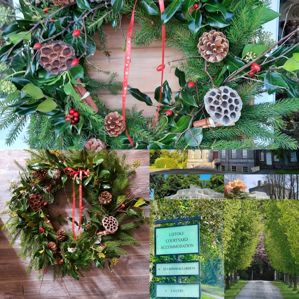 listokeflowers's tweet photo. Wreath making classes will take place in the magnificent surroundings of Listoke House and Gardens on the following dates :

Monday November 28th 6.30pm 
Monday December 5th    6.30pm

All materials supplied. Tea,Coffee Pastries served.

 Cost €75 #christmaswreaths @listokehouse https://t.co/3Cb8kRCRDi