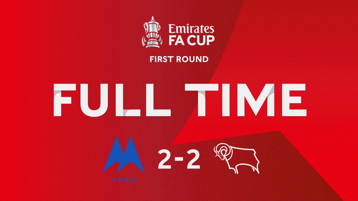 TUFC1899's tweet photo. FT | Goodwin's last-gasp equaliser forces a replay - see you at Pride Park, Yellow Army!

2-2

#tufc #TORDER | #EmiratesFACup https://t.co/tfeDN7tzAG