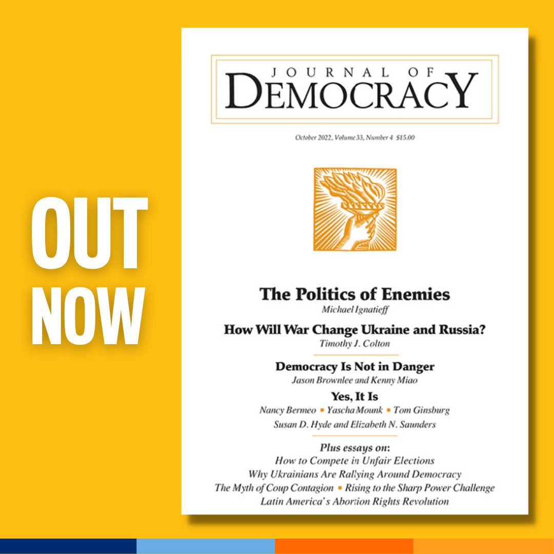 'State-building goes wrong when local politics is ignored.' Roger B. Myerson @rbmyerson examines Local Politics and Democratic State-Building in the latest issue of @JoDemocracy Read now, subscription free: bit.ly/3T90B0Z