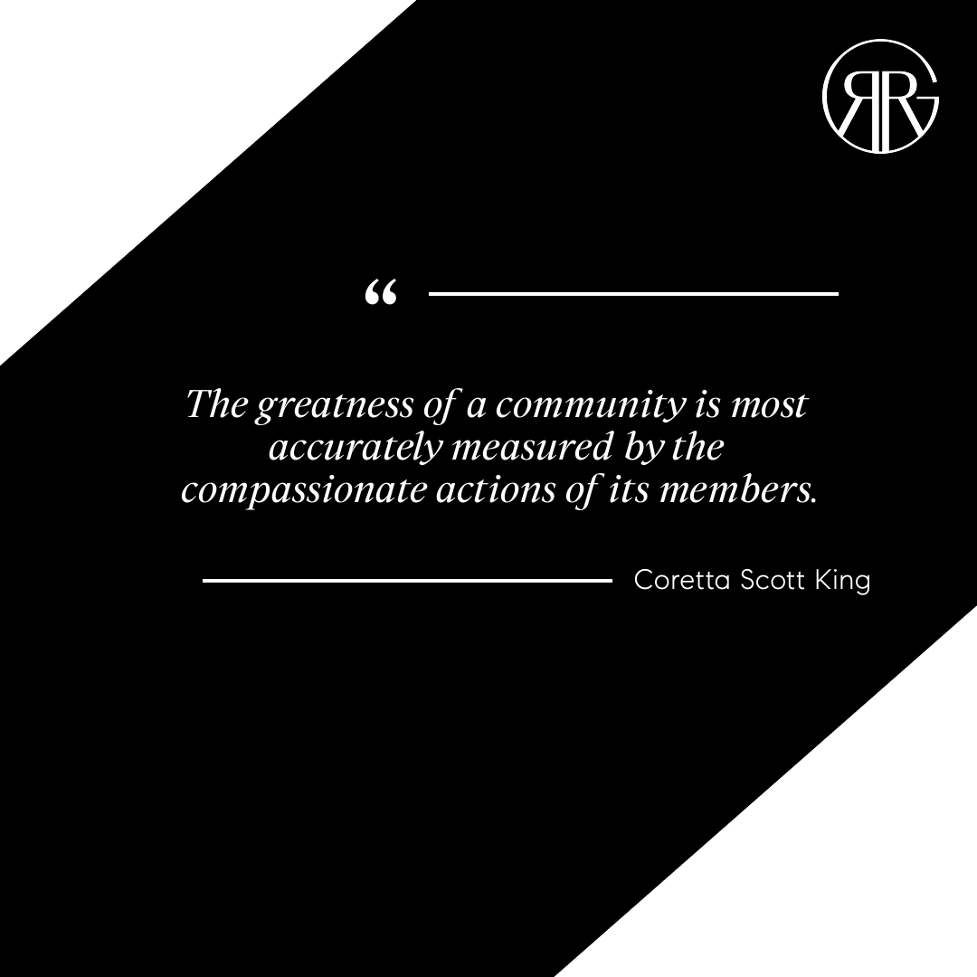 SueRevisRE's tweet photo. "The greatness of a community is most accurately measured by the compassionate actions of its members."
— Coretta Scott King

#ridickrevisgroup #quotes #inspiration #quoteoftheday #motivationalquotes #inspirationalquotes #quotesoftheday #greatness #community #compassionate https://t.co/heUoYEyjfG
