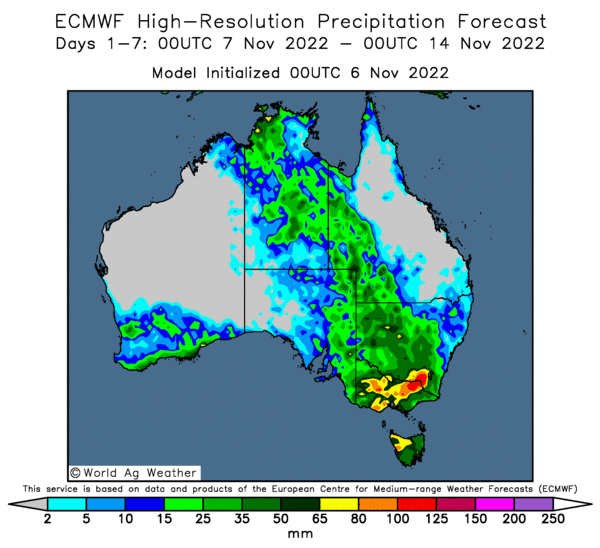 sizov_andre's tweet photo. Drying those flooded #wheat fields under 30-100 mm (1.2-4") of rain next week in SE Australia won't be easy. The region accounts for around 40% of total crop

#agwx #oatt https://t.co/sYM6edW6wv