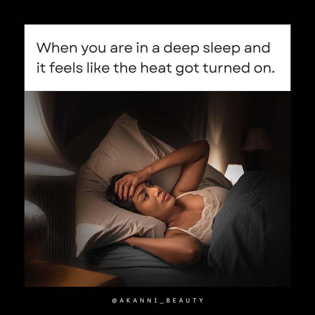 AkanniBeauty's tweet photo. NIGHT SWEAT: hot flashes that happen while you are sleeping.

AKANNI EARTH BATH TEA features red clove, chamomile and lavender which aids in relaxation and sleep. AKANNI FACE MIST is powered by gingermint extract to instantly cool you off so you can go back to sleep. https://t.co/S7OQEz3cp6