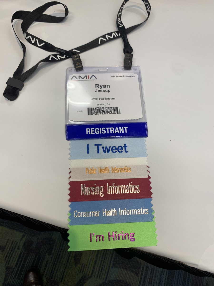 ryanjamesjessup's tweet photo. I am with #JMIRPublications @JMIRPub at #AMIA2022 booth number 119 from November 6-8 with @JMIR_MedInform @JMIR_ @JMIR_PH @JMIR_AI @JMIR_Nursing @JMIR_Infodemiol @TLeungMD @eysenbach and will be giving away gear &amp; prizes all week! https://t.co/uRXySOw7yD