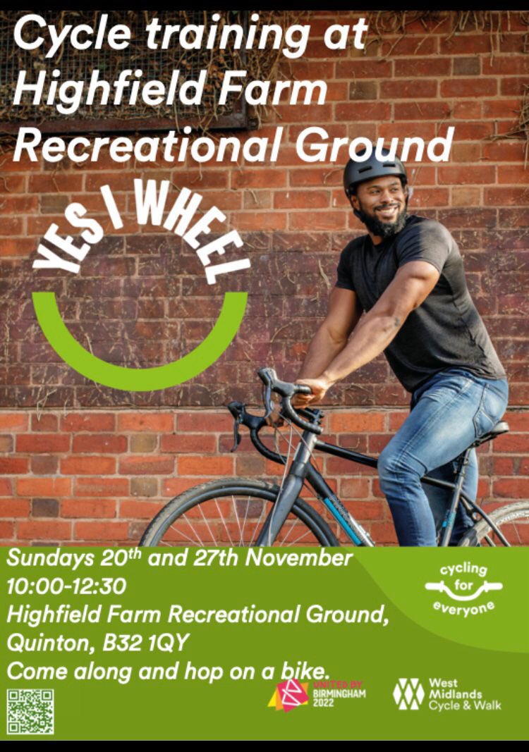 Adult cycling events at Four Dwellings park. 🚲
Sunday 20th November 
10am - 11am cycleconfident.com/events/cc99579…
11:30am - 12:30am cycleconfident.com/events/d3ff1a5…

Sunday 27th November 
10am - 11am cycleconfident.com/events/7652749…
11:30am  12:30am cycleconfident.com/events/4398f2d…