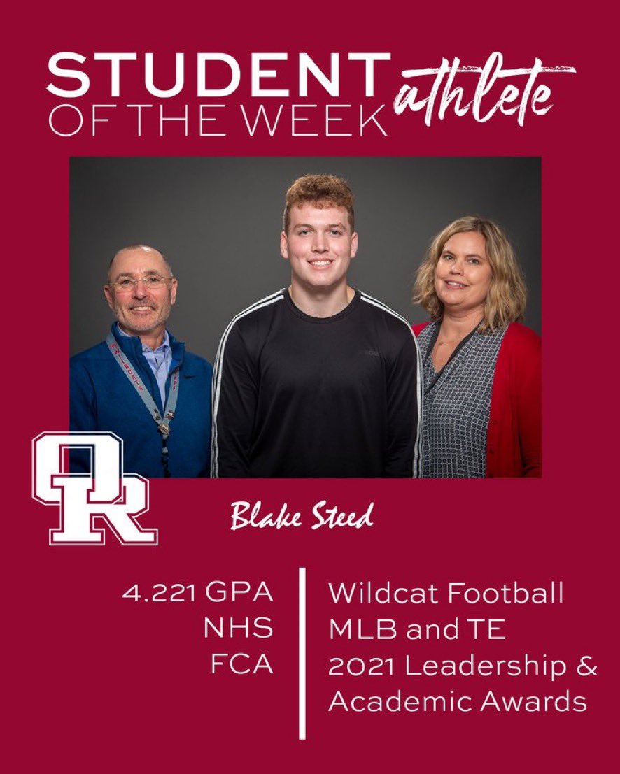 AthleticsOrhs's tweet image. Coach Cummings: &quot;First and foremost, he&apos;s a quality young man &amp;amp; takes his academics seriously. His intelligence translates onto the field: he&apos;s a good LB because he&apos;s always in the right place &amp;amp; gets reads quickly.” Speaking of reading, he&apos;s a favorite of a pair of English types.